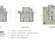 衡水昱湖壹号雍熙11#3单元01户217㎡户型图